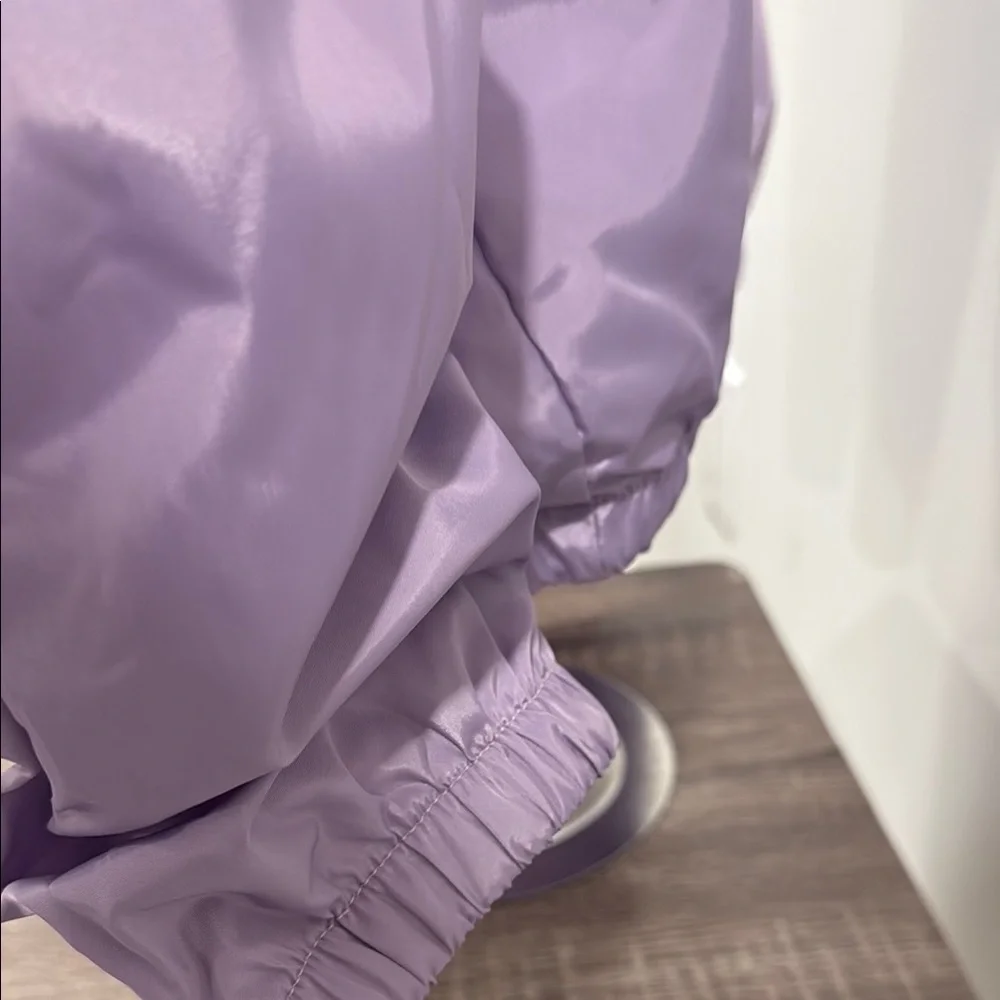 BoohooMAN Purple and White Windbreaker size S NWT - Picture 5 of 5